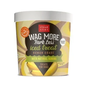 Cloud Star Ice Treats Wag More Bark Less Banana Iced Treats Iced Dog Treats - 12 oz Cup