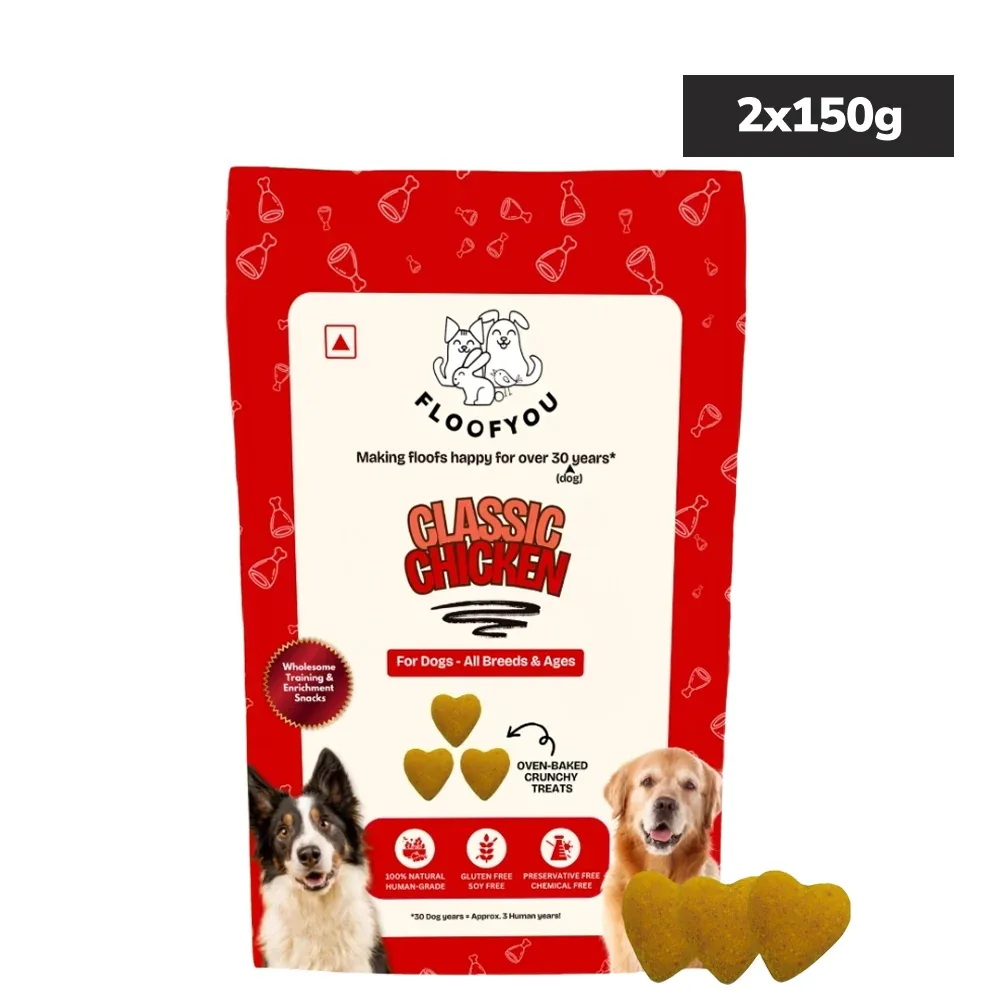 Floofyou Classic Chicken Oven Baked Cookie Dog Treats - Image 2
