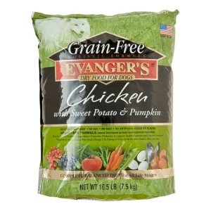 Evanger's Chicken Sweet Potato & Pumpkin Grain Free Dry Dog Food - 4.4 lb Bag