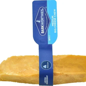 Barkworthies Big Cheese Chew with Horn Medium Dog Chew Treat - 25 ct Case - Case of 1