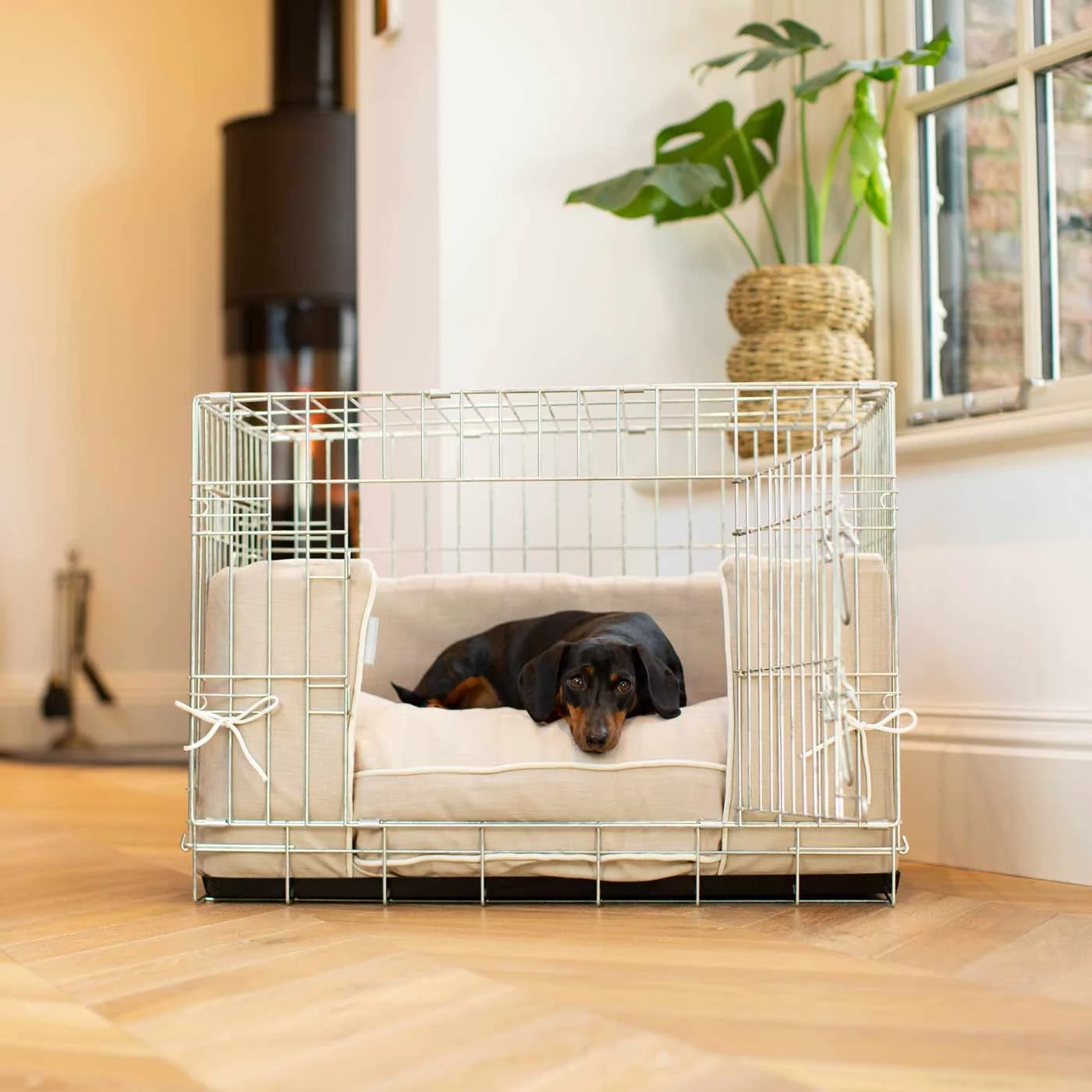Dog Crate Bumper in Savanna Oatmeal by Lords & Labradors - Image 2