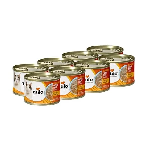 Nulo Grain-Free Finely Minced Chicken in Broth Kitten and Adult Canned Cat Food