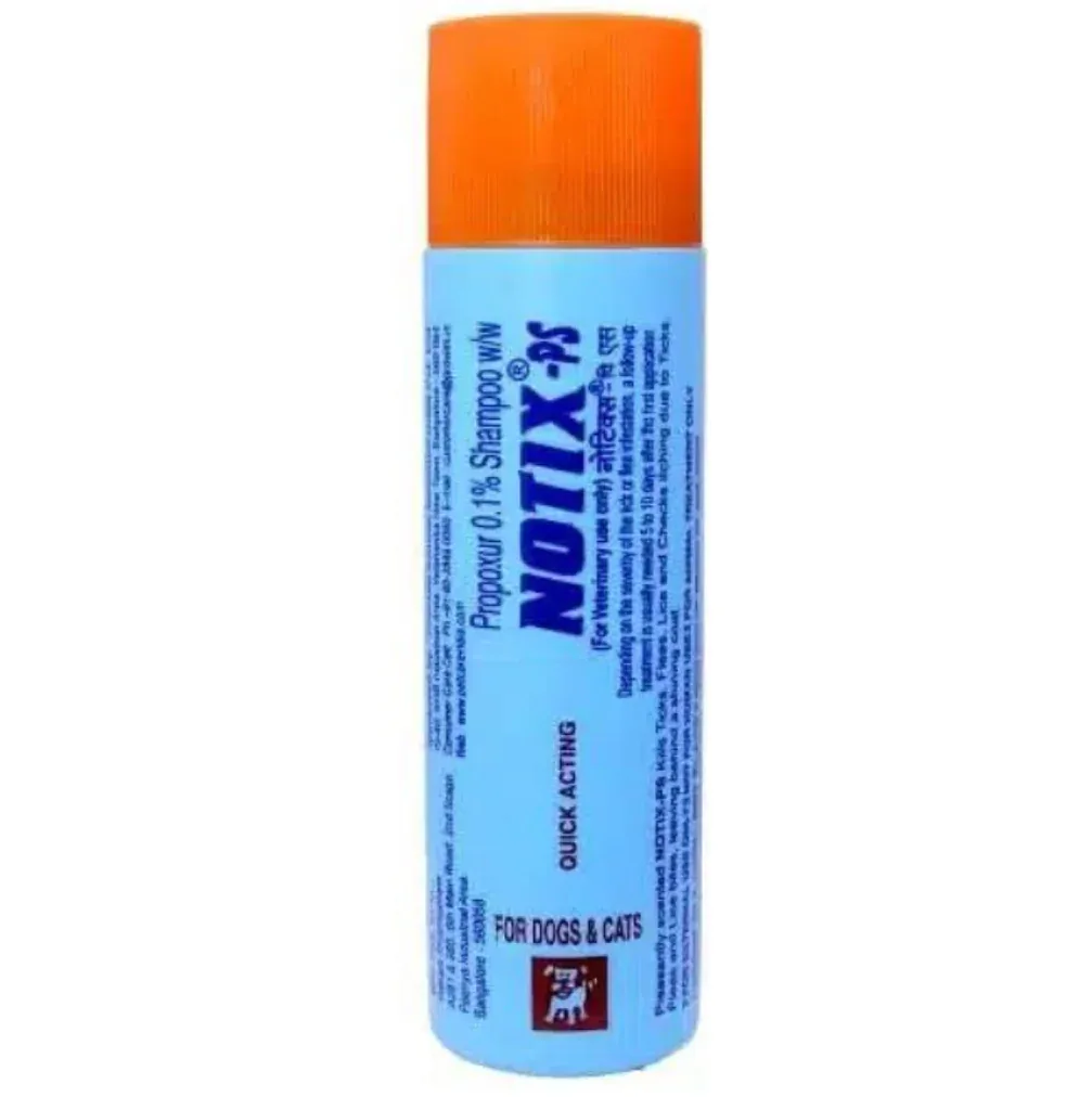 Petcare Notix PS Dog Medicated Anti Parasitic Shampoo (Propoxur) for Dogs - Image 2