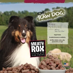 OC Raw Frozen Foods Totally Beef Meat Only Meaty Rox - 2 lb Bag