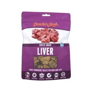 Grandma Lucy's Liver Freeze-Dried Dog Treats - 2.5 oz Bag