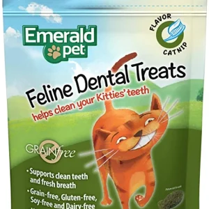 Emerald Pet Catnip Dental Cat Treats - 3 oz Bag