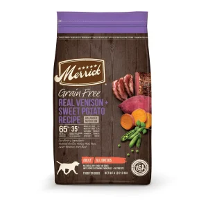 Merrick Grain-Free Venison & Chickpeas Dry Dog Food - 4 lb Bag