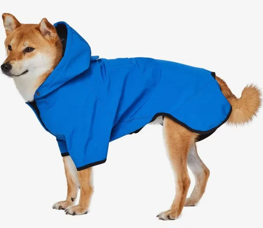 Hooded Softshell Waterproof Jacket in Dazzling Blue - Image 2