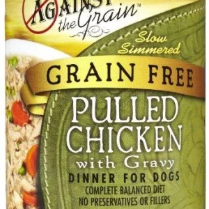 Evanger's 'Against the Grain' Shredded Meat Hand Pulled Chicken Canned Dog Food - 12 oz Cans - Case of 12