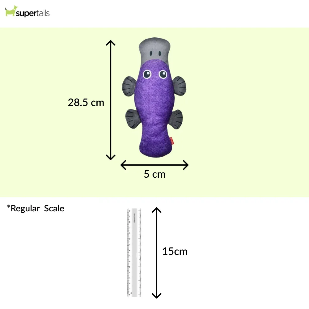 Red Dingo Durables Platypus Fetch Toy For Dogs (Purple) - Image 2