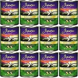Zignature Duck Formula Canned Dog Food - 12/13 oz Cans - Case of 1