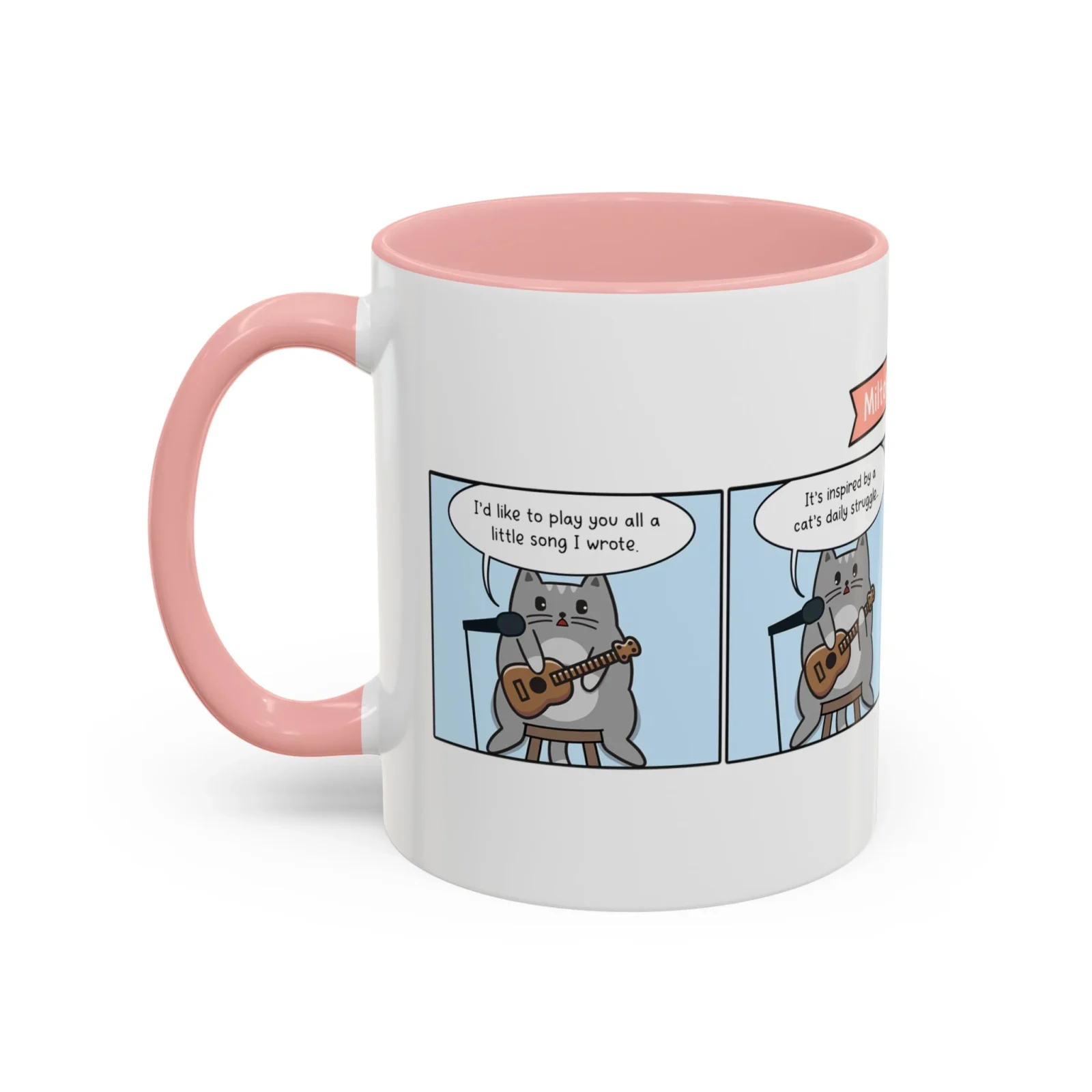 Song of My People Cat Comic Mug - Image 2