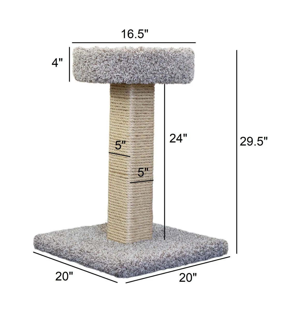 Heavy Duty Cat Scratching Post with Bed for Large Cats - Image 2