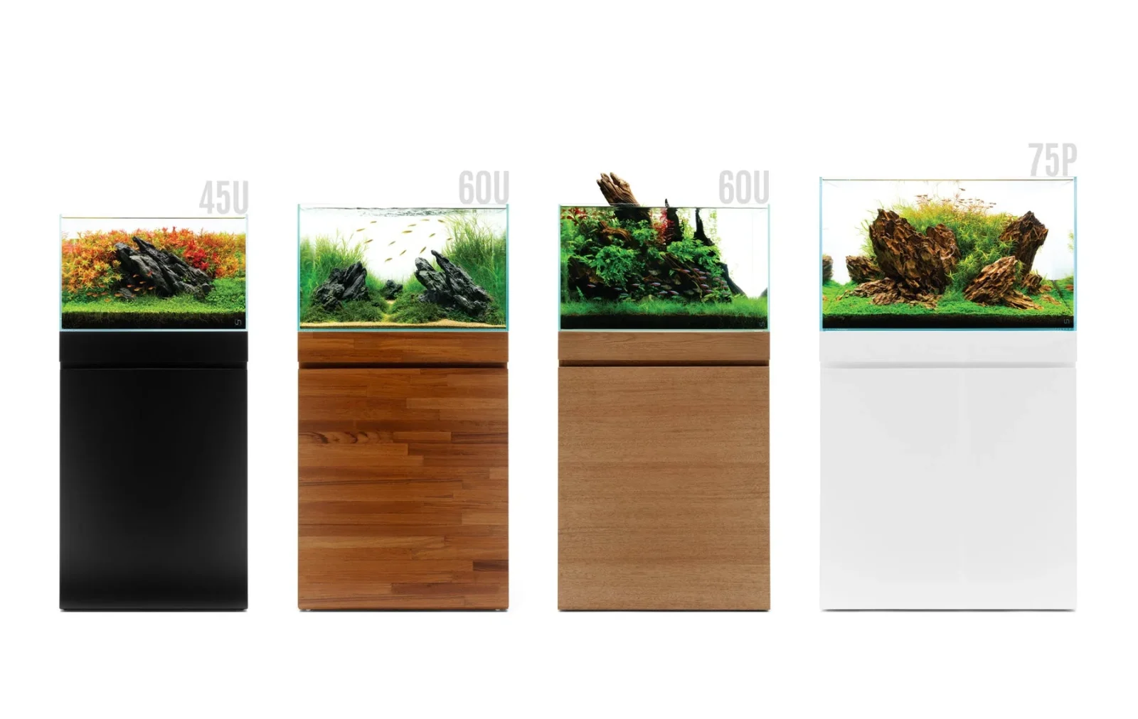 UNS Aquarium Stand and Tank Combo - Jet Black - Image 2