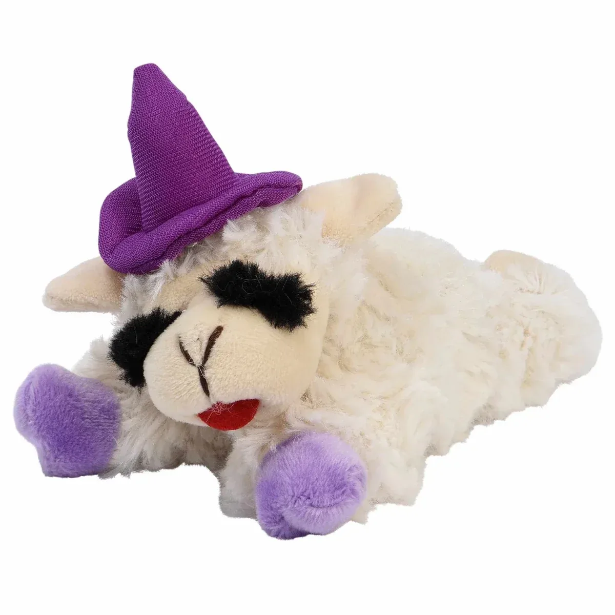 Multipet Halloween Lamb Chop 6.5 with Purple Hat & Paws - Image 2