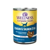 Wellness Thick & Chunky Natural Grain Free Venison & Salmon Stew Canned Wet Dog Food