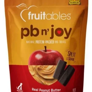 Fruitables PB n' Joy Peanut Butter & Apple Bar Soft and Chewy Dog Treats - 6 oz Pouch