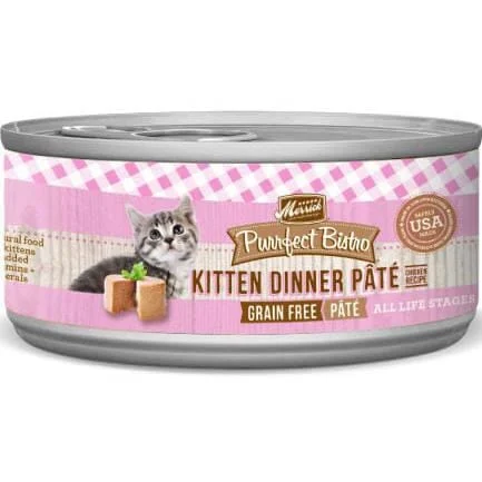 Merrick Grain-Free Purrfect Bistro Kitten Dinner Pate Canned Cat Food - Case of 24 - Image 2