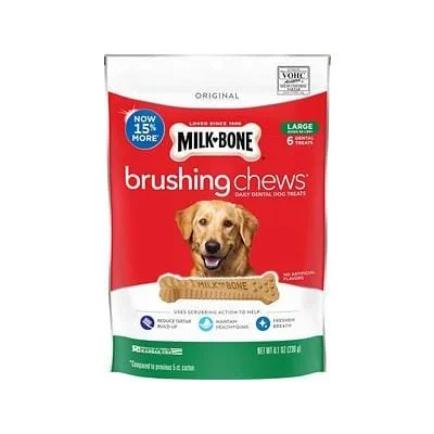 Milk-Bone Original Bone Brushing Chews Chicken Flavored Dental Dog Treats - Large - Image 2