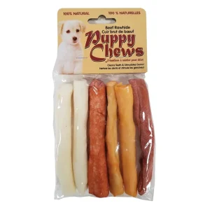 Boss Pet Products Assorted Flavored Rawhide Rolls, 5 in, 6 ct