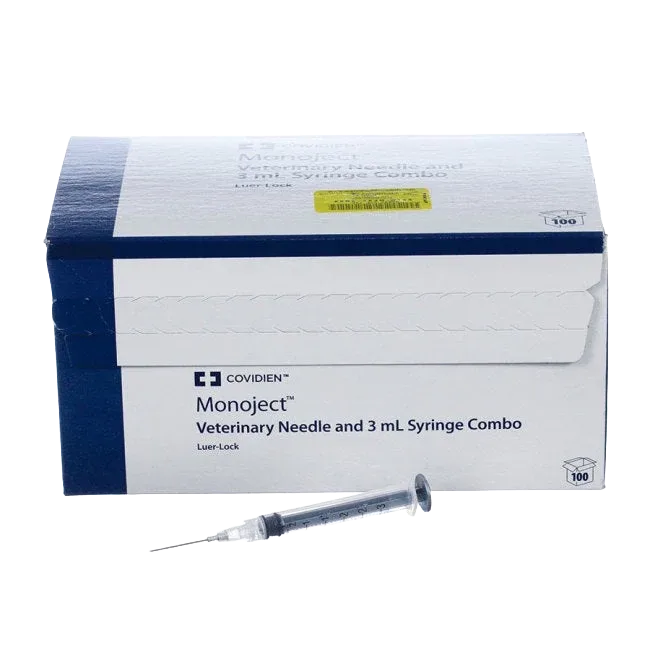 3cc MonoJect™ Syringes with 20 gauge Needles
