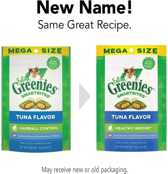 Greenies Feline SmartBites Indoor Healthy Tuna Dental Cat Treats - 4.6 oz - Image 2