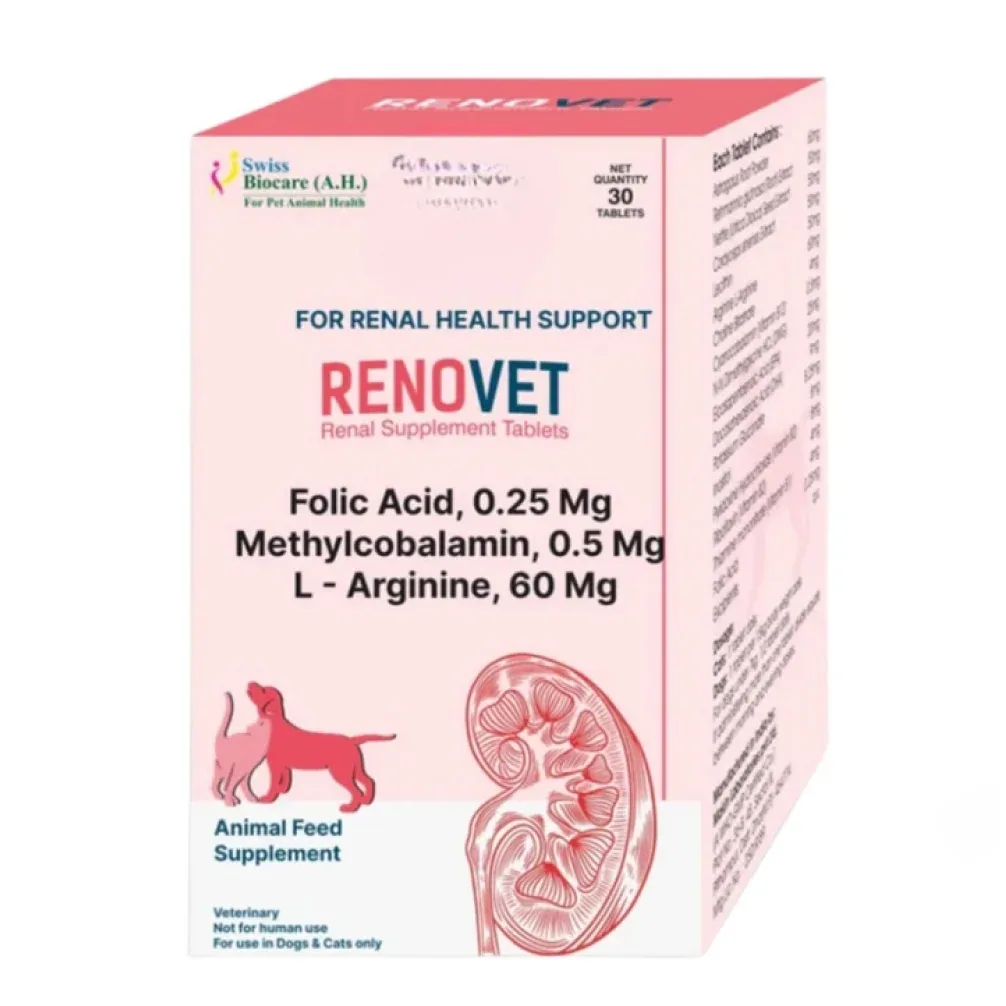 Corise Renovet Tablet Renal Support Supplement for Dogs and Cats