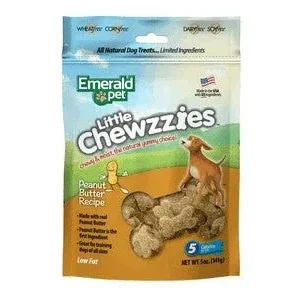 Emerald Pet Little Chewzzies Peanut Butter Soft and Chewy Dog Treats - 5 oz Bag