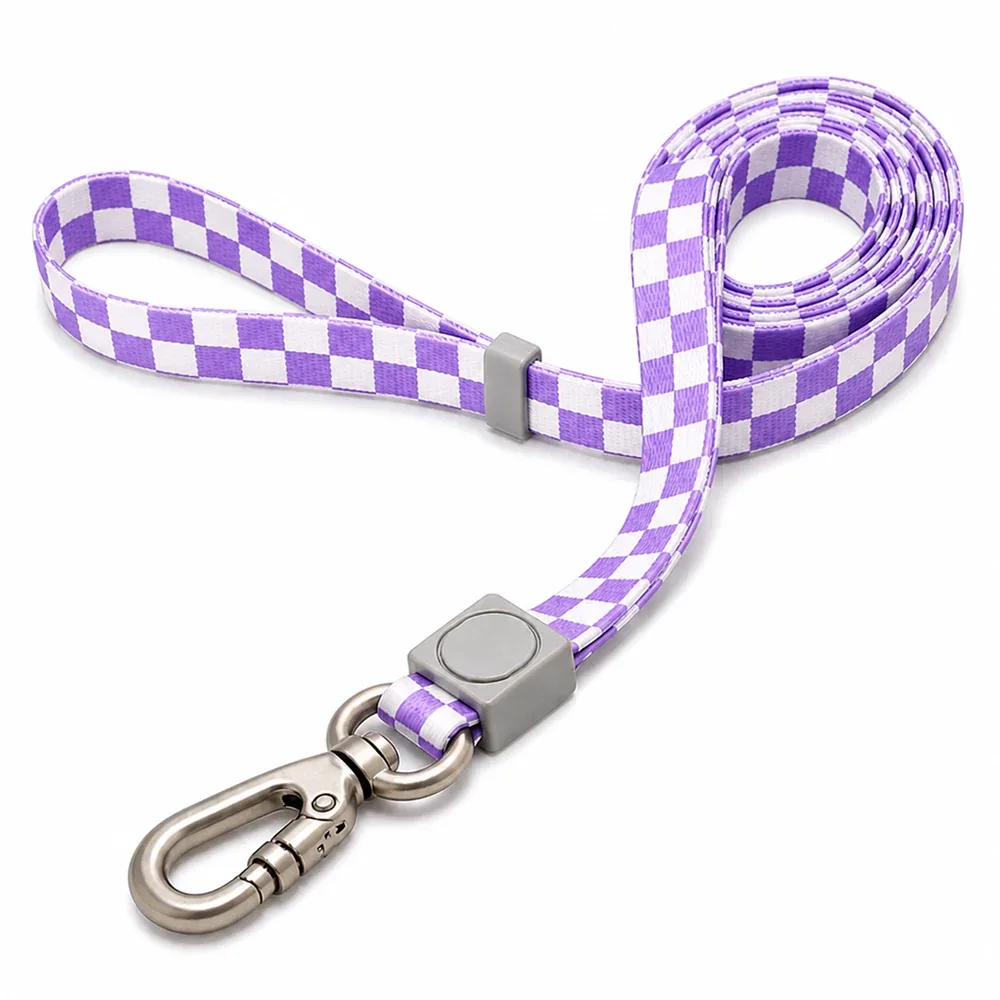 Talking Dog Club Checkmate Leash and Collar Combo (Purple) - Image 2