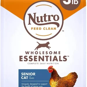 Nutro Indoor Senior Cat Chicken & Rice Dry Cat Food - 3 lb Bag