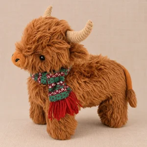 WINTER HIGHLAND COW DOG TOY