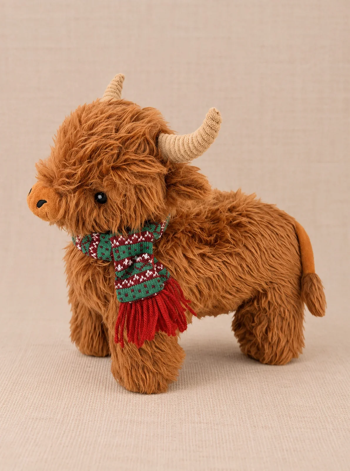 WINTER HIGHLAND COW DOG TOY