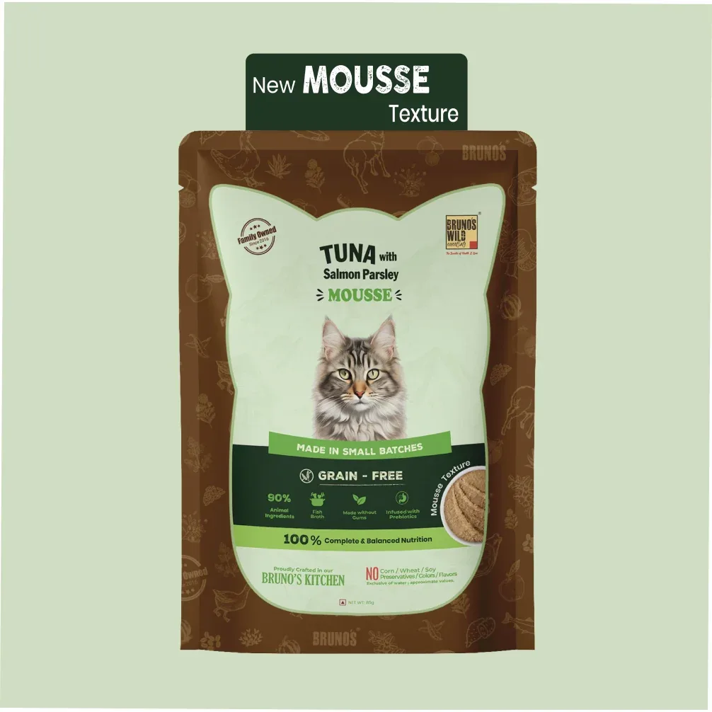 Bruno's Wild Essentials Tuna with Salmon & Parsley Mousse Cat Kitten Wet Food