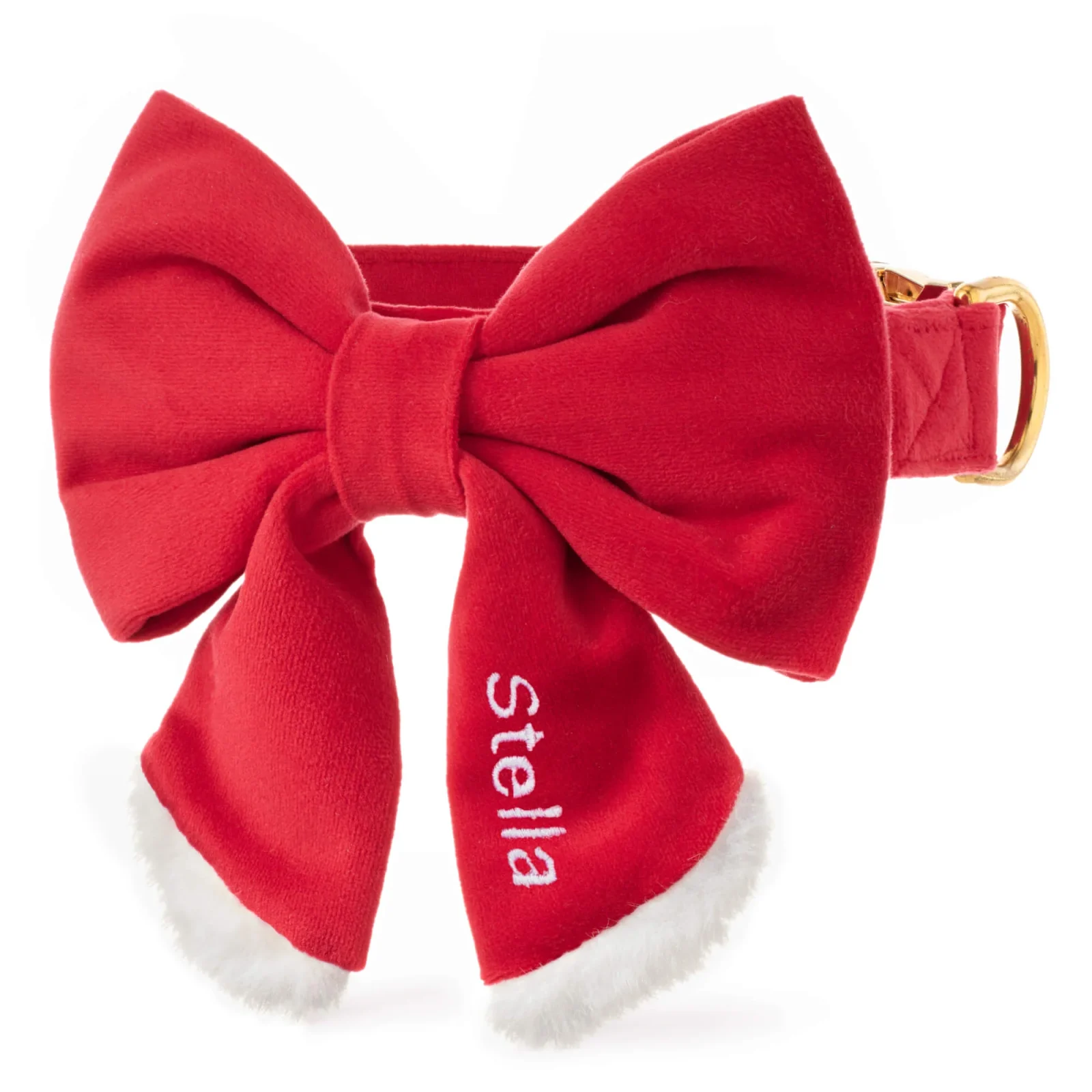 Santa Paws Lady Bow Collar