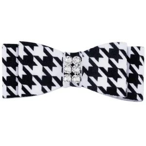 Susan Lanci Houndstooth Giltmore Hair Bow