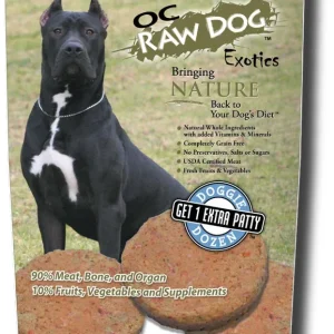 OC Raw Frozen Foods Lamb & Produce Meaty Rox Raw Frozen Dog Food - 7 lb Bag