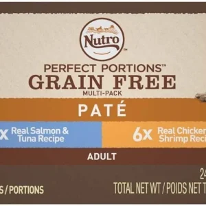 Nutro Perfect Portions Chk/Shrimp/Salmon/Tuna Multi pack Canned Cat Food - 2.65 oz - Case of 12 - 2 Pack