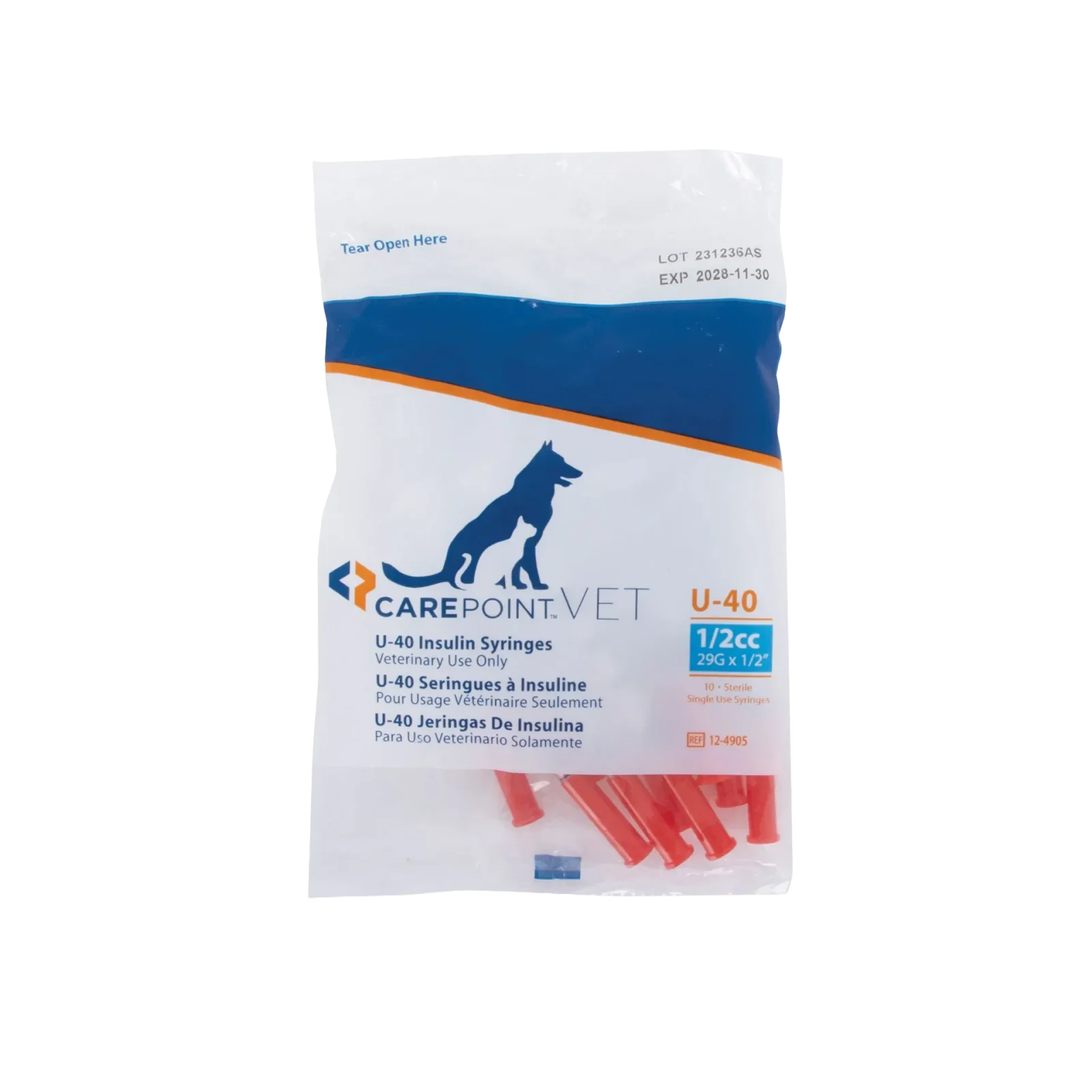 U40 1/2cc Insulin Syringe 29g x 1/2" - Image 2
