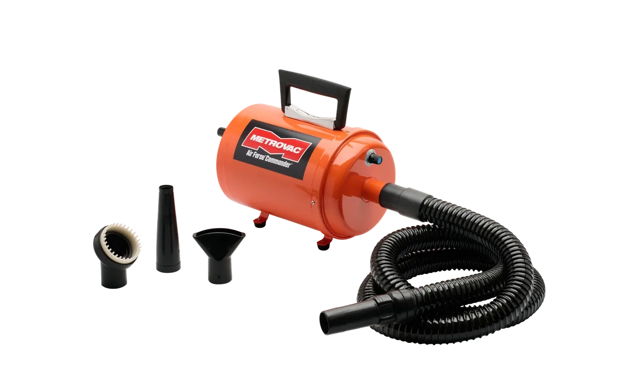 MetroVac Air Force Commander Variable Speed Dryer 4.0 HP, Orange