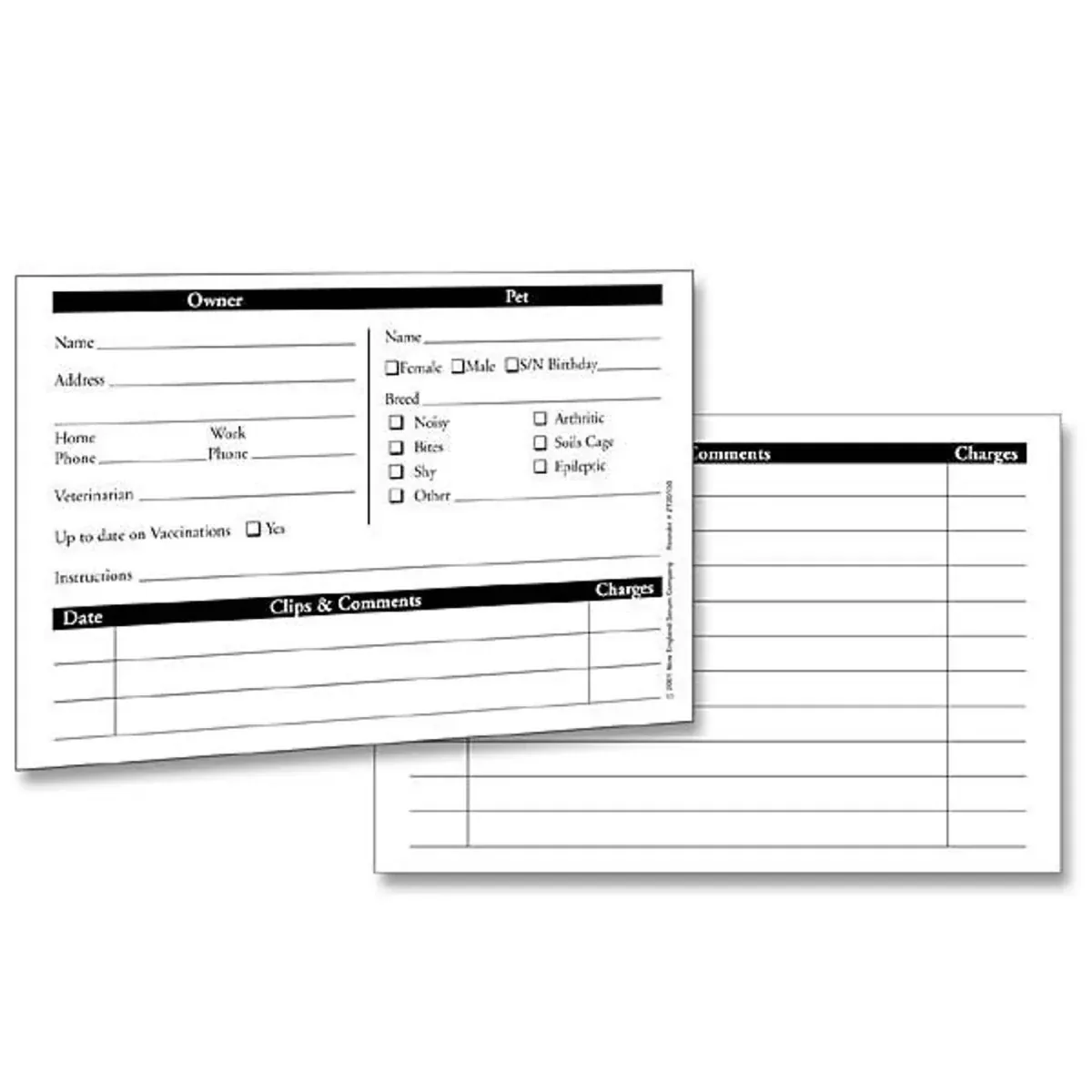 Customer Profile Cards 4x6In, 50-Count - Image 2
