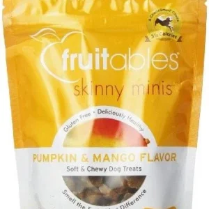 Fruitables Skinny Mini Pumpkin & Mango Soft and Chewy Dog Treats - 5 oz Pouch