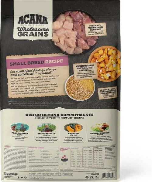 Acana 'Kentucky Dogstar Chicken' Wholesome Grains Small Breed Dry Dog Food - 11.5 lb Bag - Image 2