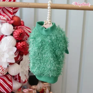 Wooflink Perfect Holiday Sweater in Green