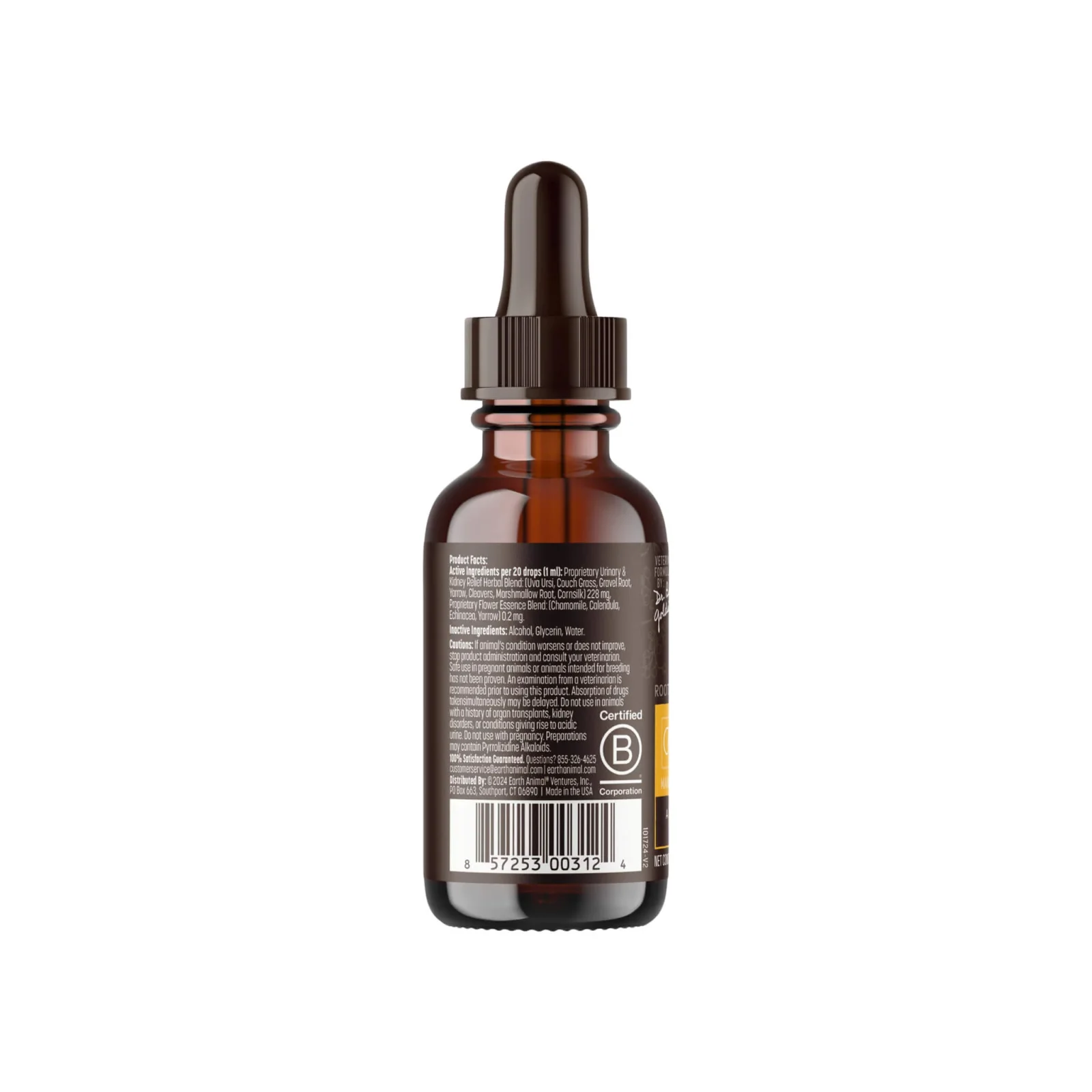 Earth Animal Organic Herbal Remedies Urinary & Kidney Relief Tincture for Dogs - Image 2