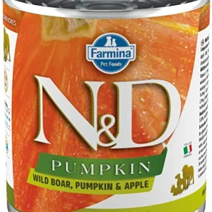 Farmina N&D Pumpkin Boar, Pumpkin & Apple Canned Dog Food - 10 oz - Case of 6