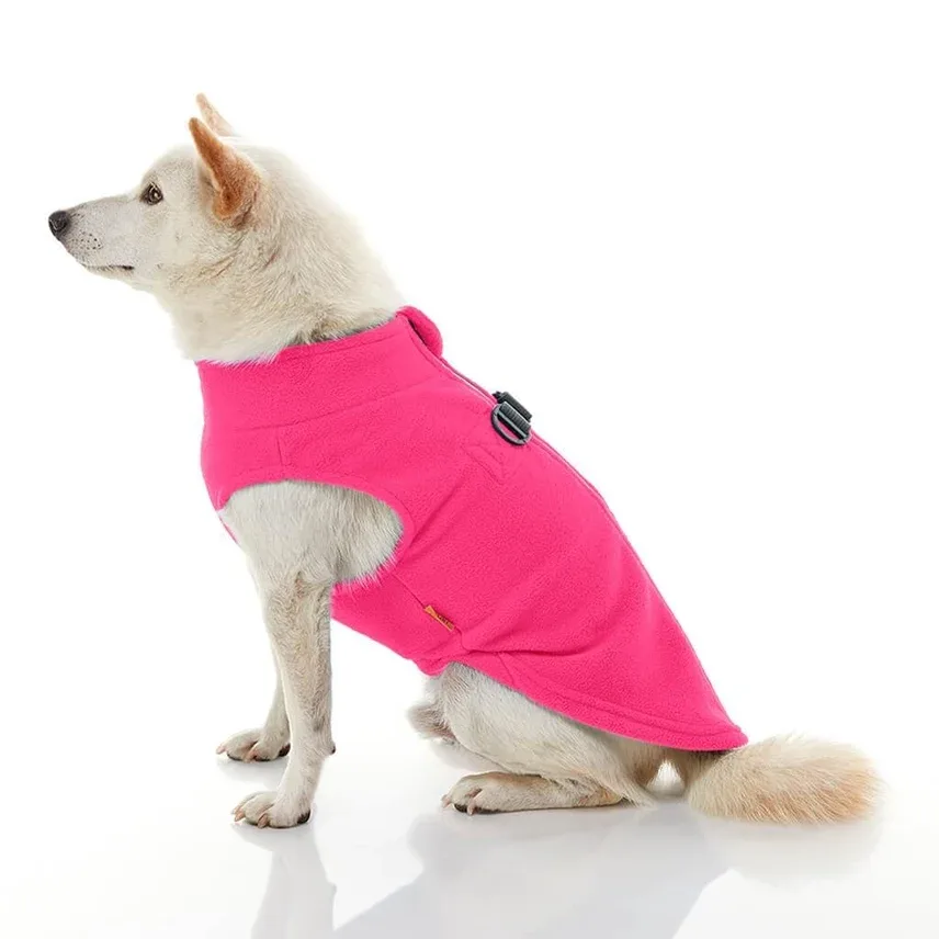 Zip Up Fleece in Pink - Image 2