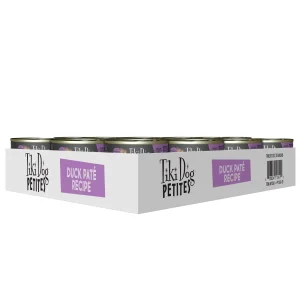 Tiki Dog Petites Duck Pate Canned Wet Dog Food - 3 oz Cans - Case of 12