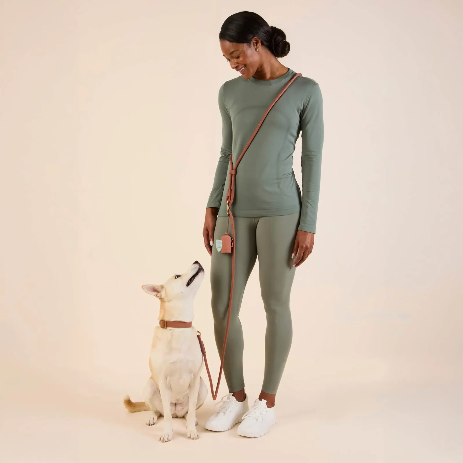 Active Everyday Collar Walk Set, Saddle - Image 2