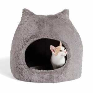 Best Friends by Sheri Meow Hut Fur Grey Small
