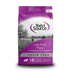 Nutrisource Grain-Free Turkey Whitefish and Menhaden Fish Large-Breed Puppy Dry Dog Food